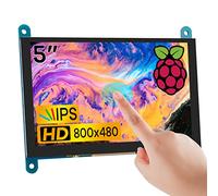 LAFVIN 5 pollici IPS LCD Touch Screen Display Panel 800 × 480 schermo capacitivo HDMI Monitor per Raspberry Pi, BB nero, Windows 10 8 7