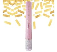 Lage Cannone Spara coriandoli Oro 40 cm per Laurea, Matrimonio, Compleanno 18 anni, Feste a sorpresa, Party a tema, Anniversario, Addio al nubilato, Eventi, Celebrazioni - 1 Tubo Sparacoriandoli