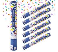 Lage Cannone Sparacoriandoli Colorati 40 cm, Popper Spara Coriandoli multicolor