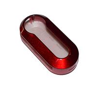 LAGE Guscio in Plastica Rigida Cover Chiave per Telecomando Fiat Grande Punto Evo Panda Bravo Stilo 500 L e Lancia Y Delta Musa Vernice Rossa
