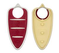 Lage Pulsanti di Ricambio in Silicone per Chiave Alfa Romeo Mito Giulietta Brera 159 Telecomando 3 Tasti Rosso