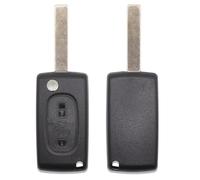 LAGE Ricambio Chiave Guscio con Lama per Telecomando 2 Tasti Peugeot 106 107 205 206 207 306 307 308 309 406 407 807 e Citroen C1 C2 C3 C4