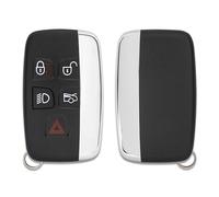 Lage Scocca Ricambio per Chiave compatibile con Land Rover, Range Rover, Sport, Evoque, LR4, Freelander, Discovery - Cover Guscio Telecomando a 5 Tasti (controllare compatibilità in foto)