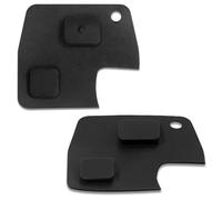 Lage Tasti di Ricambio Chiave compatibili con Toyota Yaris RAV4, Yaris, Prado, Corolla, Land, Cruiser, Previa, Echo, Tarago, Alphard - Tastierino Gommino Pad 2 Pulsanti in Gomma Silicone (1 pezzo)