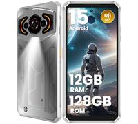 LAGENIO Panther1 Rugged Smartphone Android 15, 12GB RAM + 128GB ROM/1TB TF, 6.7" HD+120Hz Rugged Phone, Octa-Core, 5150mAh, 13MP Cellulare Impermeabile, Dual SIM 4G/Face ID/OTG/GPS/NFC, Platino