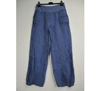 Lagenlook 100% Lino / Lino ITALIAN Pantaloni IN 11 Colori BNWT Uno Taglia 12-16