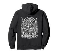 Lagerthas Shieldworks costruito per Il Muro dello Scudo Vichingo Felpa con Cappuccio