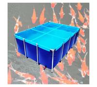 Laghetti Koi, acquari e Piscine Fuori Terra da Esterno e da Interno, con valvole di Scarico, Realizzati in Tela PVC, Adatti per Pesci e Koi (200x100x70 cm): Una Soluzione Multifunzionale.