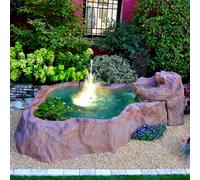 Laghetto Artificiale Roccia Fuori Terra 310x185x52 cm 900 Litri
