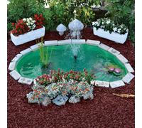 Laghetto da Giardino Nemi da Litri 270 Dimensioni 185x115xh36 Cm