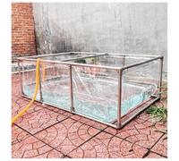 Laghetto per acquario, piscina, laghetto trasparente pieghevole, acquario in PVC per koi, laghetti per pesci da esterno, acquario, laghetto per koi, laghetto fuori terra, laghetto per tartarughe(Chiar