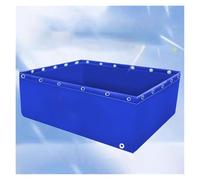Laghetto per pesci pieghevole e portatile in tela con occhielli, ideale per l'acquariocoltura e come riserva d'acqua di emergenza per koi e altri organismi acquatici. Dimensioni: 0,8x1 m. Resistente