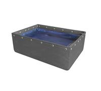 Laghetto per Pesci Portatile Pieghevole - Serbatoio di stoccaggio dell'Acqua in Tela Resistente Fuori Terra per Allevamento di Koi, Piscina per acquacoltura e irrigazione del Giardino (1x3x0
