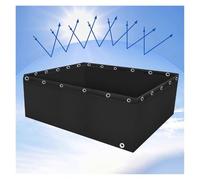 Laghetto Portatile in Tela per Pesci - Un laghetto per acquacoltura Pieghevole con Occhielli, Ideale per l'immagazzinamento di Acqua in Caso di Emergenza e per prevenire la siccità. Laghetto