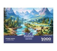 laghi And Snowy Mountains Puzzle 1000 Piezas Rompecabezas 70x50cm/1000pcs Regalos Para Adultos Y Niños DIY Creative Intelectual Desafío