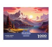 laghi And Snowy Mountains Puzzle 1000 Piezas Rompecabezas 70x50cm/1000pcs Regalos Para Adultos Y Niños DIY Juegos Únicos De Desafío
