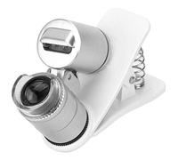 Lagnifier LED 60X Mini microscopio tascabile tascabile rilevatore di contraffazione in vetro per il negozio di gioielli laboratorio di home office