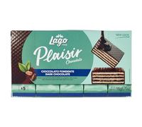 Lago 1968, Plaisir 5x38g, Wafer Ricoperti con Cioccolato Fondente e Farciti con Crema Cacao 57%