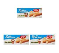 Lago 1968, Roll Break 80g, Cannoli di Wafer Ripieni di Crema al Latte 66% (Confezione da 3)