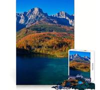 Lago Almsee in autunno, Alta Austria Puzzle da 1000 pezzi per adolescenti Sfida mentale Relax Tempo libero Incastro perfetto Regalo di Natale (38x26cm)
