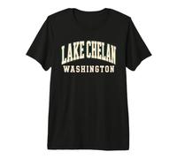 Lago Chelan Washington Viaggi Vacanza al Lago Escursionismo Campeggio Maglietta Premium