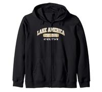 Lago d'America 2026 Coordinate Varsity Vintage Felpa con Cappuccio