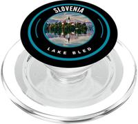 Lago di Bled Slovenia Alpi | Tops, Tee e articoli per attrezzatura sloveni PopSockets PopGrip per MagSafe