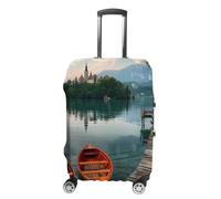 Lago di Bled Slovenia Chiesa sull'isola Bagagli da viaggio Lavabile antigraffio Bagaglio Valigia Protector, Stile:, XL