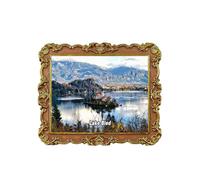 Lago di Bled Slovenia magnete frigorifero 3D viaggio souvenir frigorifero decorazione magnetica adesivo Craft Collection