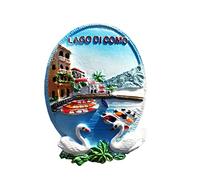 Lago di Como Italia Frigorifero Magnete Alpi Viaggio Souvenir Decorazione Frigorifero Adesivo Magnetico Dipinto A Mano Collezione Arti