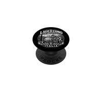 Lago di Como Lombardia Italia Xilografia PopSockets PopGrip Adesivo