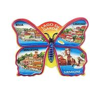 Lago di Garda Italia Creativo Farfalla Magnete Frigorifero 3D Viaggio Souvenir Decorazione Frigorifero Adesivo Magnetico Collezione