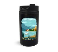 Lago di Garda Italy Travel Destination Travel Mug Travel Tumbler, Tazza da caffè isolata, tazza portatile