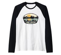 Lago Louise Canada, Souvenir di Vacanza Canadese Maglia con Maniche Raglan