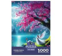 Lago Luna Jigsaw Puzzle Impossibili 1000Pcs guarire la tranquillità Decorazione Per La Casa. Rilassamento E Intelligence Per Adulti E Ragazzi Da 14 Anni 38x26cm/1000pcs