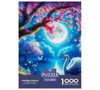 Lago Luna Jigsaw Puzzle Impossibili 1000Pcs guarire la tranquillità Decorazione Per La Casa. Rilassamento E Intelligence Per Adulti E Ragazzi Da 14 Anni 38x26cm/1000pcs