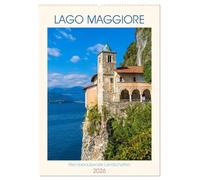 Lago Maggiore - Atemberaubende Landschaften (Wandkalender 2026 DIN A2 hoch), CALVENDO Monatskalender: Der Lago Maggiore - wo glitzerndes Wasser, ... Flair und alpine Schönheit aufeinandertreffen