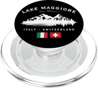 Lago Maggiore Italia Svizzera Monti Lago Bandiera Italiana PopSockets PopGrip per MagSafe