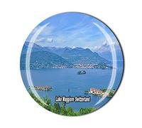 Lago Maggiore Svizzera Calamita Frigorifero Cristallo Turistico Souvenir Collezione Regalo Frigorifero Adesivo Magnetico