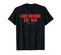 Lago Ontario EST 1615 Canada Retro Maglietta
