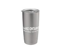 Lago Ontario Grande Dall"era glaciale Canada Pride Bicchiere termico in acciaio inox doppia parete