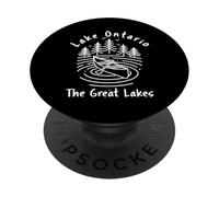 Lago Ontario I Grandi Laghi PopSockets PopGrip Adesivo
