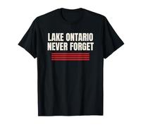 Lago Ontario Never Forget Great Lakes Retro Maglietta