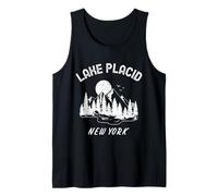 Lago Placid New York Adirondack Mountains Souvenir Canotta