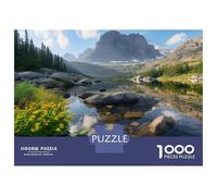 lago Puzzle 1000 Pezzi In Montagna Colori Brillanti, Un Classico Puzzle A Pezzi Per Enigma Di Abilità Logica, Ideale Per Attività in Famiglia, Regalo Per L'inaugurazione Di Casa Puzzle 38x26cm