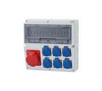 LAGO Quadro elettrico 14M prese 16A 5p, 6x230V/14 moduli F3.1027