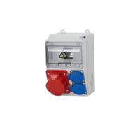 LAGO Quadro elettrico 7M prese 16/5, 2x230V/7 moduli F3.0849