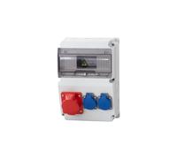 LAGO Quadro elettrico prese 10M 16A 5p, 2x230V/10 moduli F3.0859