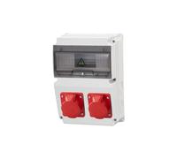 LAGO Quadro elettrico prese 10M 16A 5p, 32A 5p/10 moduli F3.0855