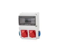 LAGO Quadro elettrico prese 10M 2x32A 5p, 2x230V/10 F3.0857